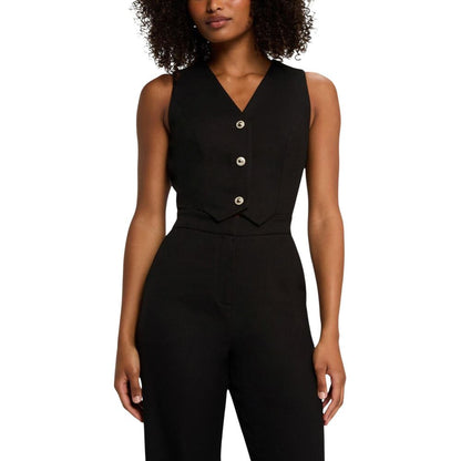 Black Polyester Jumpsuit