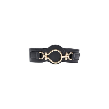 Black Polyethylene High-Waist Belt