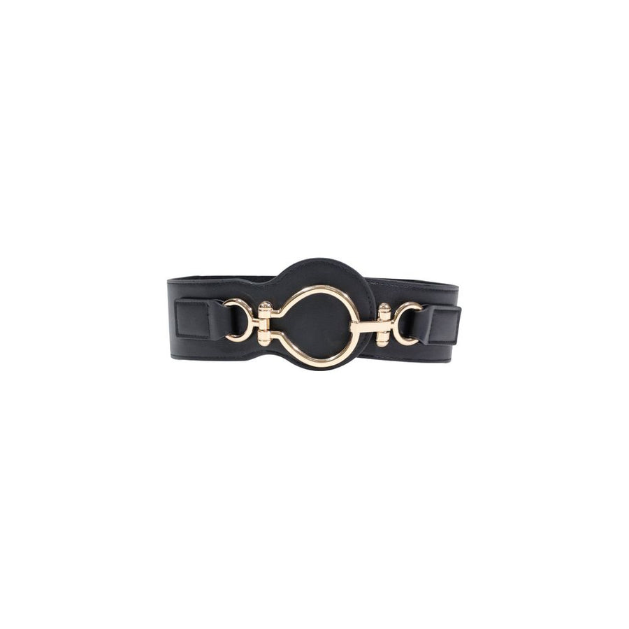 Black Polyethylene High-Waist Belt