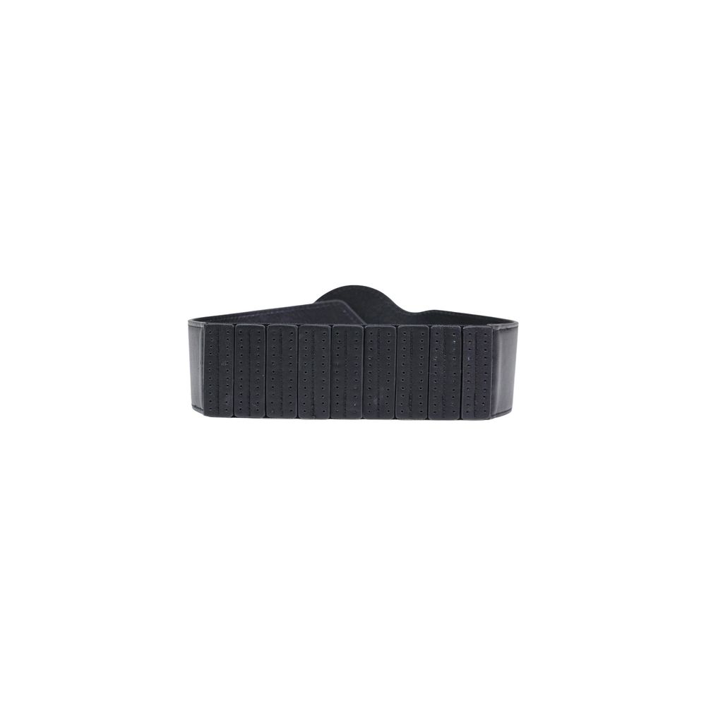 Black Polyethylene High-Waist Belt
