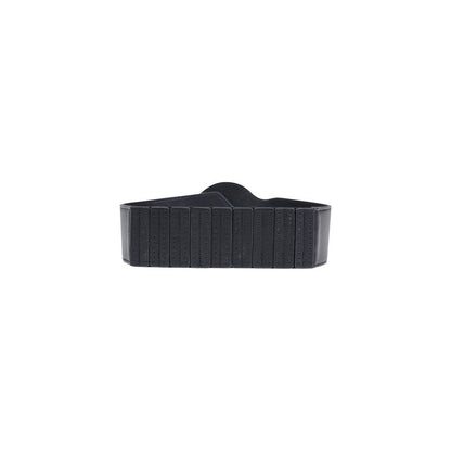 Black Polyethylene High-Waist Belt