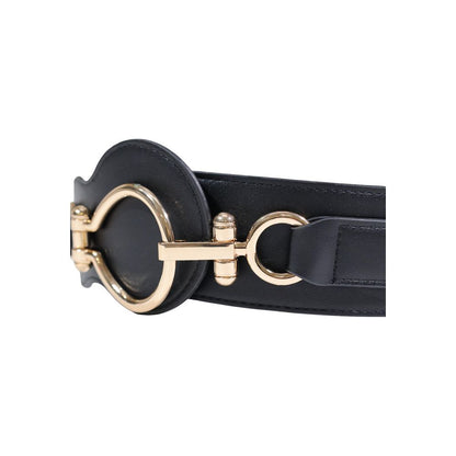 Black Polyethylene High-Waist Belt