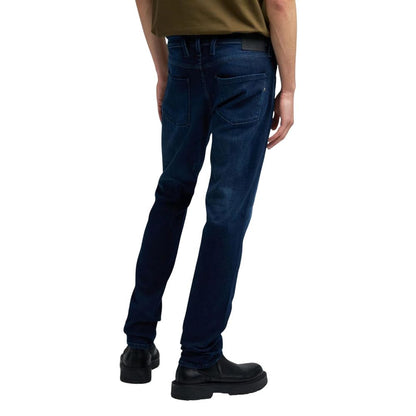 Blue Cotton Skinny Jeans
