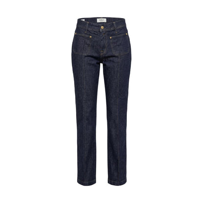 Blue Cotton Mom Jeans