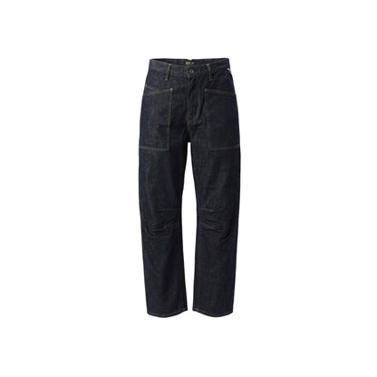 Blue Cotton Mom Jeans