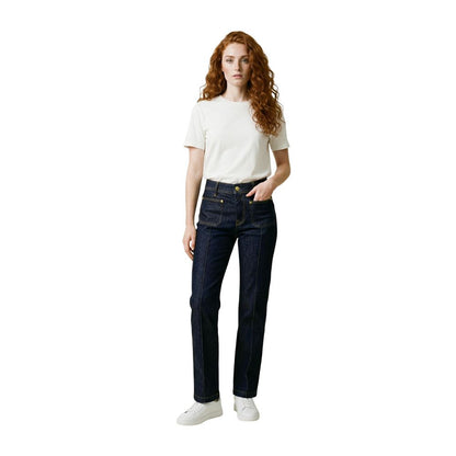 Blue Cotton Mom Jeans