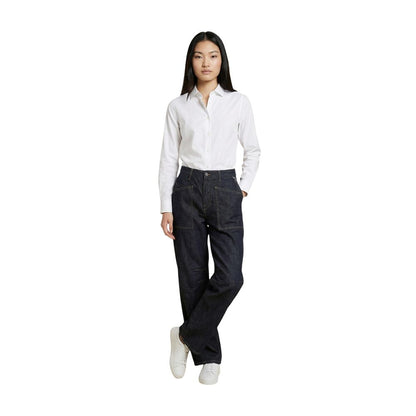 Blue Cotton Mom Jeans