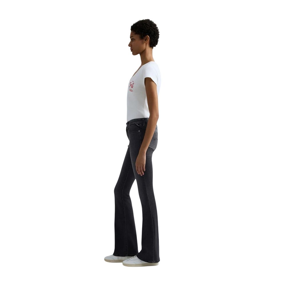 Black Cotton Relaxed Fit Jeans