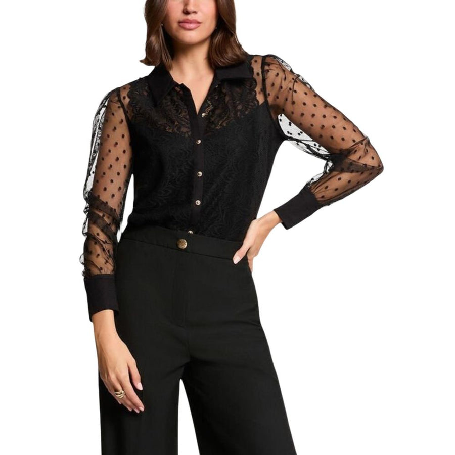Black Polyester Sweater