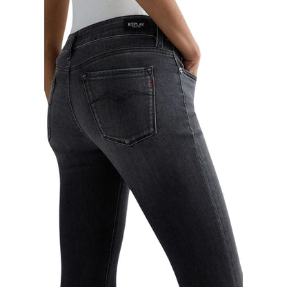 Black Cotton Relaxed Fit Jeans
