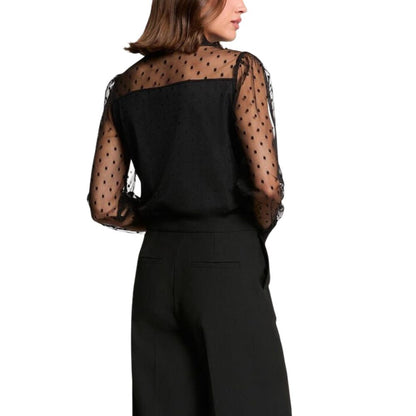 Black Polyester Sweater