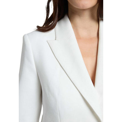 White Polyester Blazer