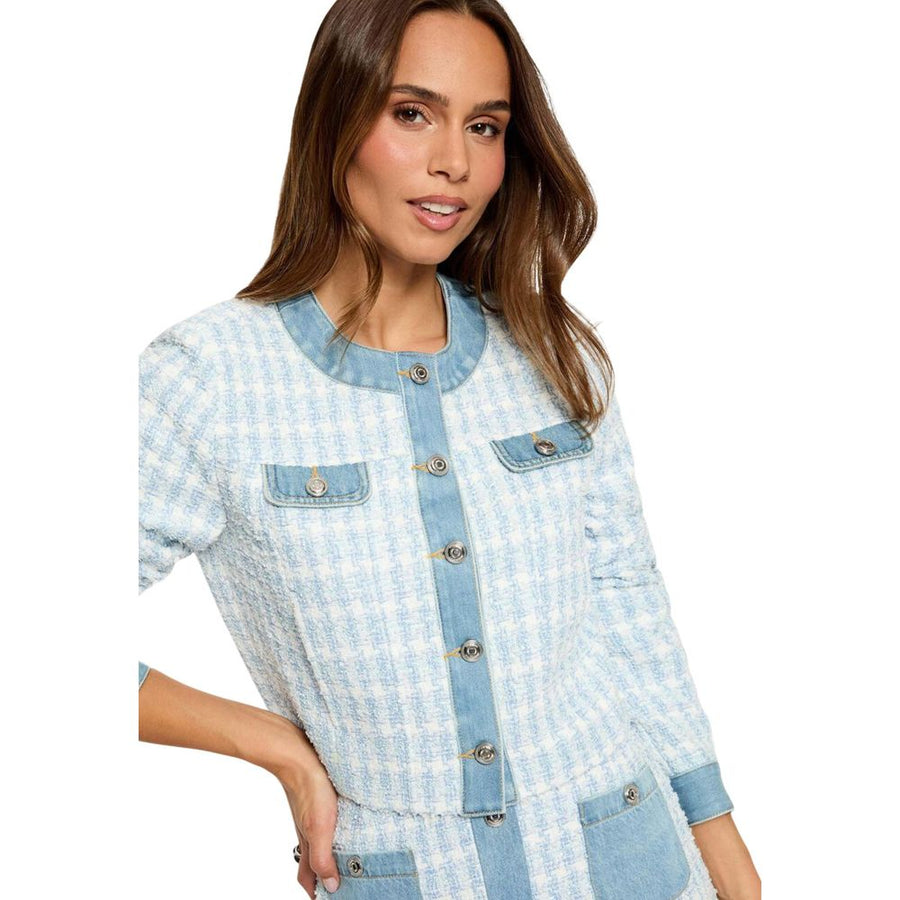 Blue Recycled Polyester Blazer
