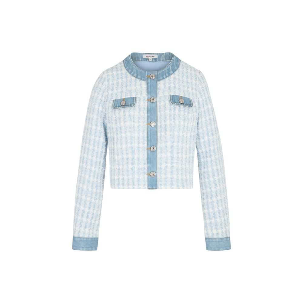Blue Recycled Polyester Blazer