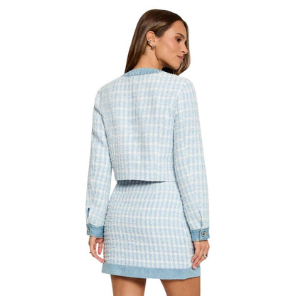 Blue Recycled Polyester Blazer