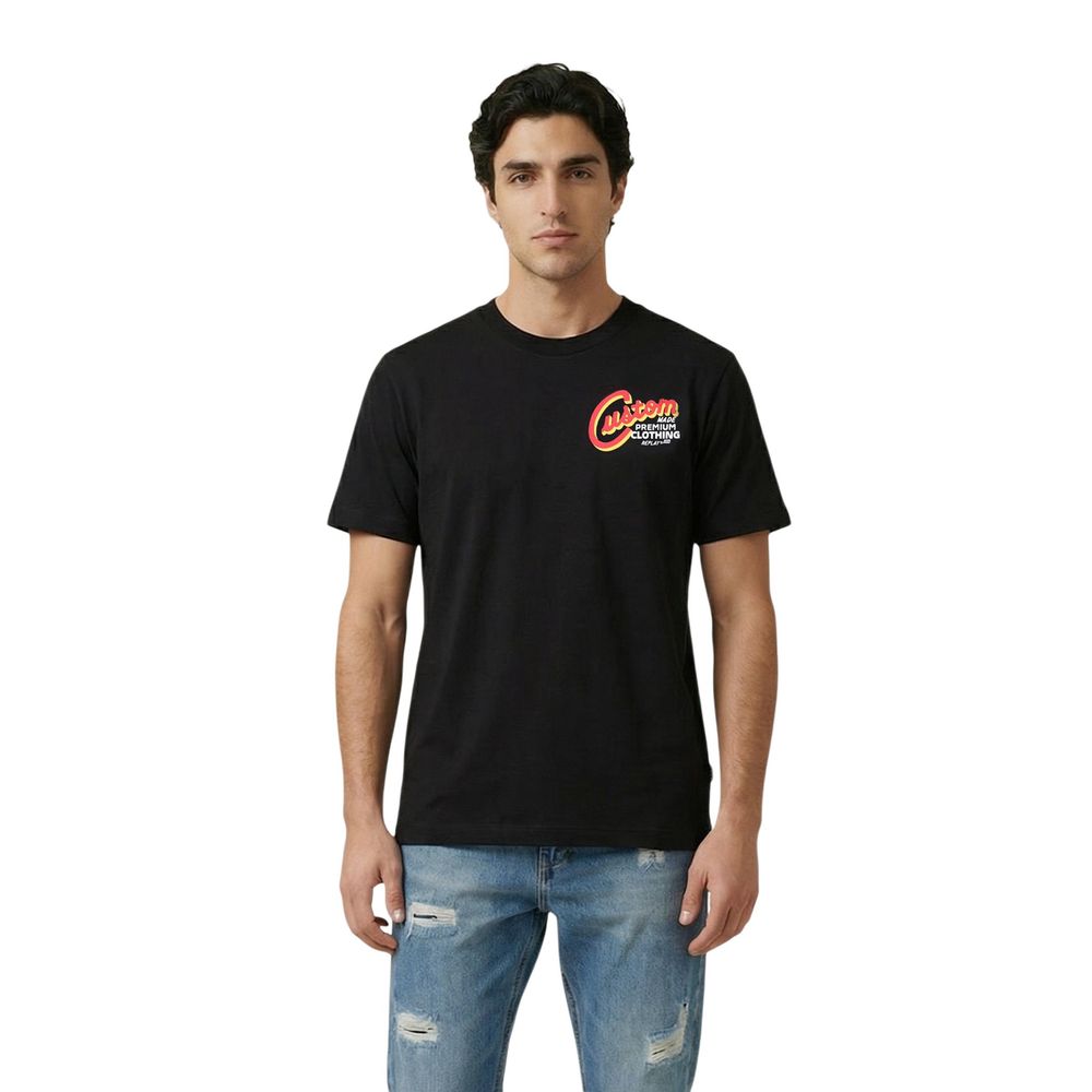 Black Cotton T-Shirt