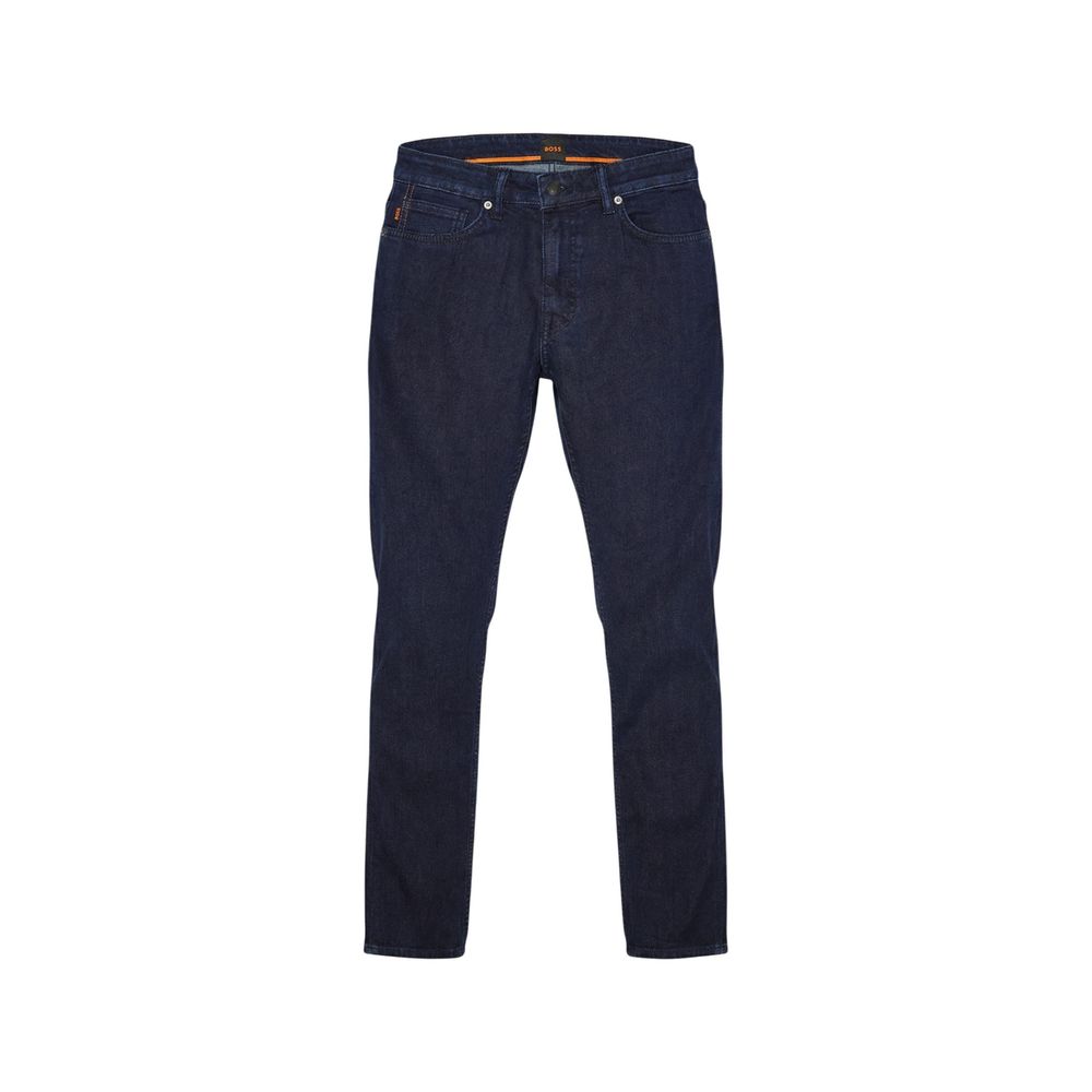 Blue Cotton Skinny Jeans