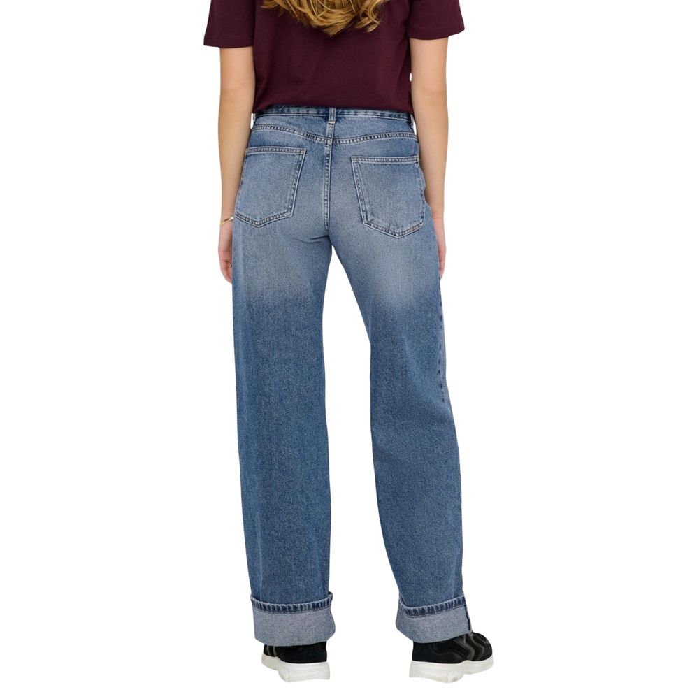 Blue Cotton Relaxed Fit Jeans