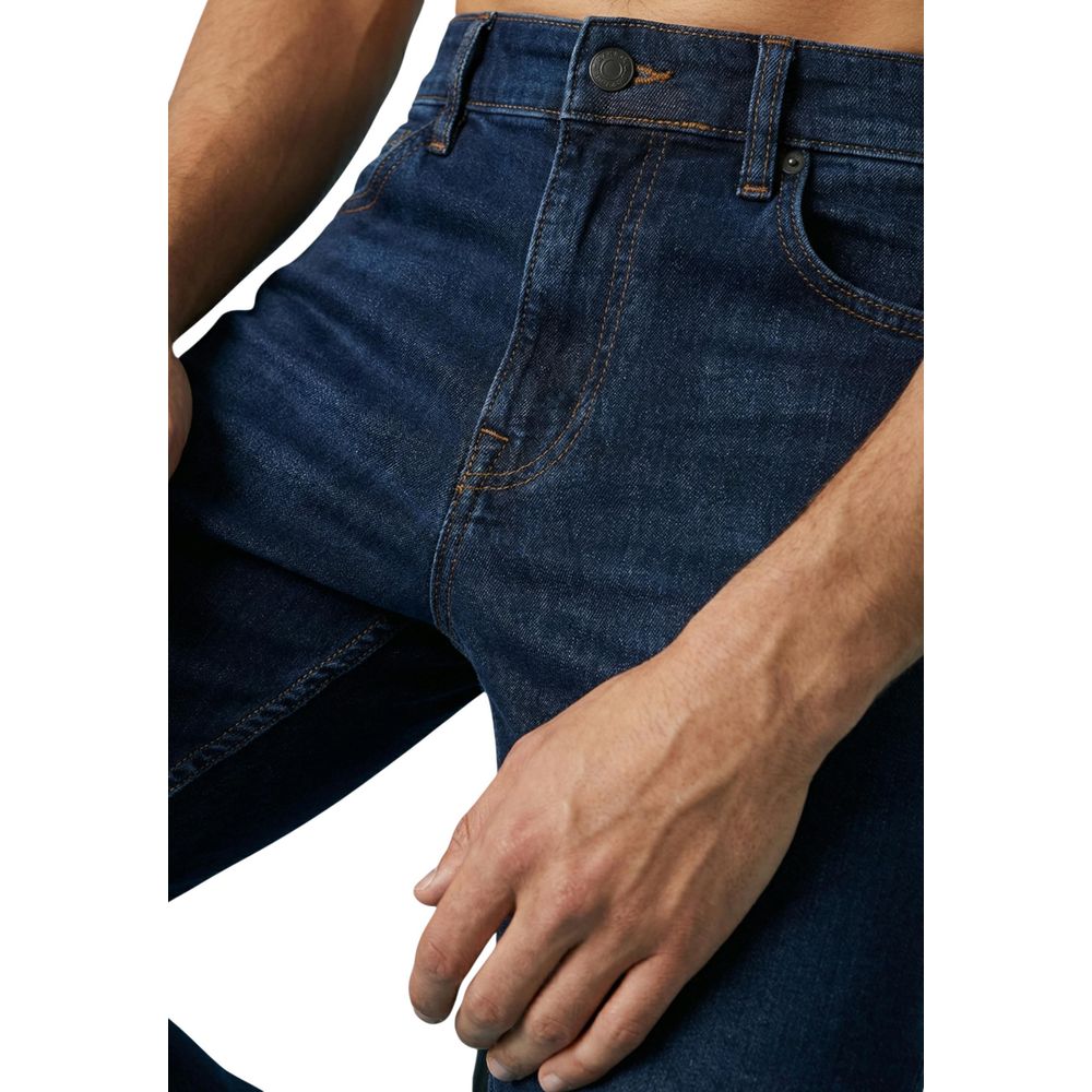 Blue Cotton Skinny Jeans