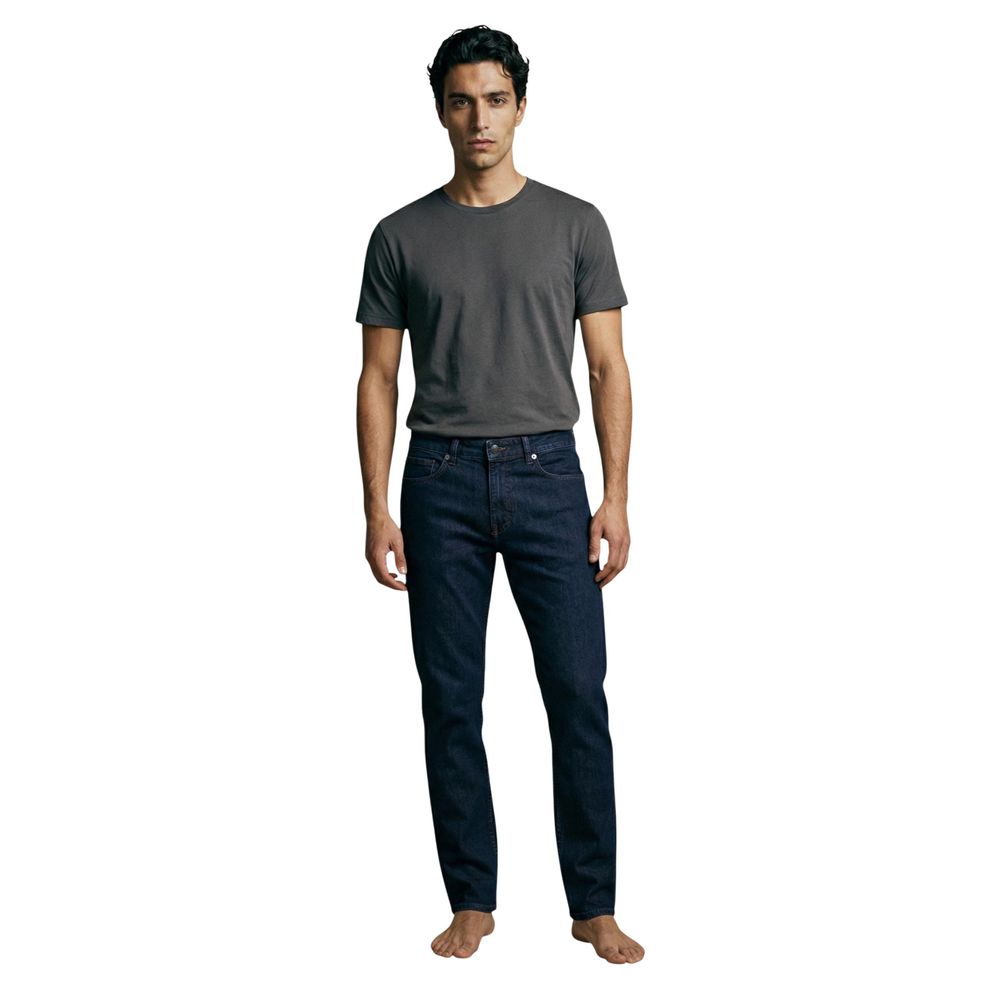 Blue Cotton Skinny Jeans