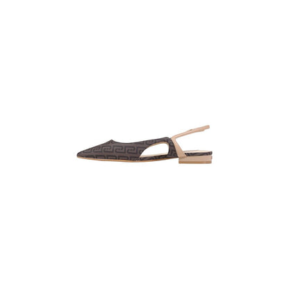 Brown Polyethylene Platform Pumps