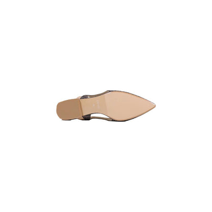 Brown Polyethylene Platform Pumps