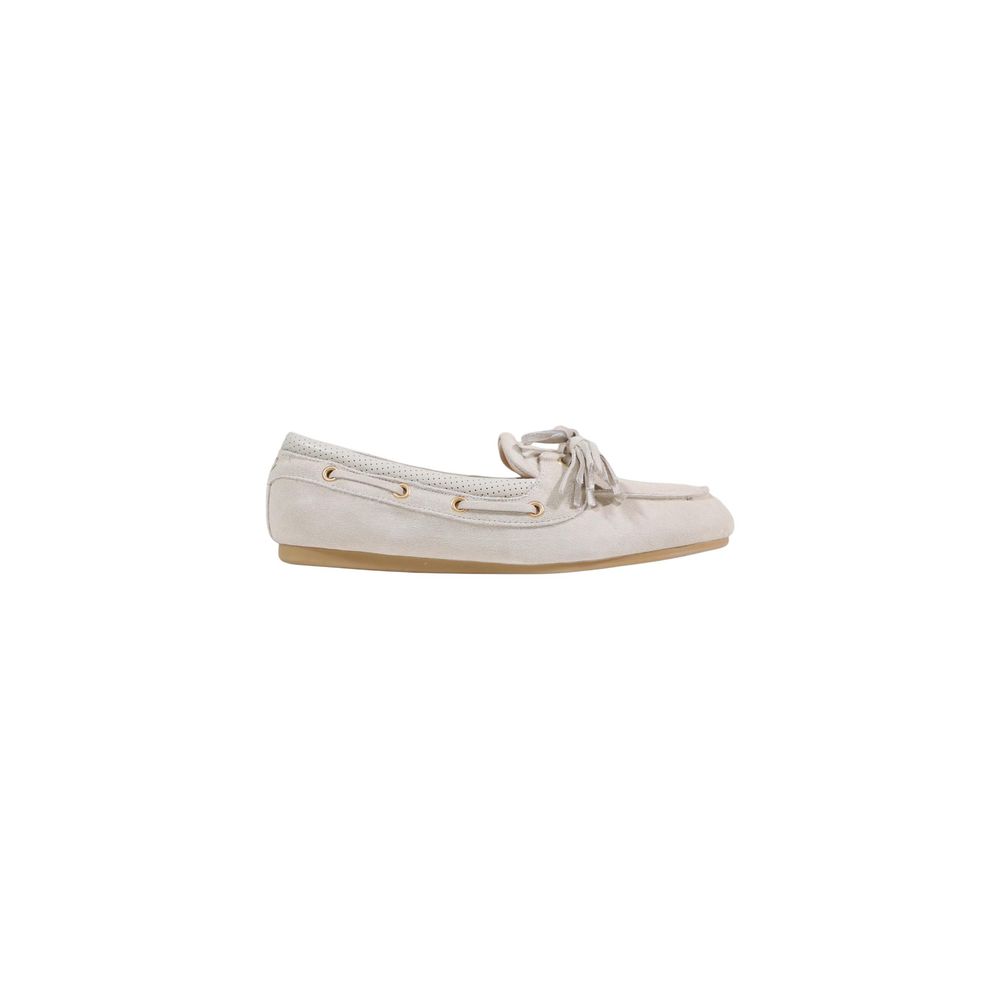 White Suede Leather Platform Pumps