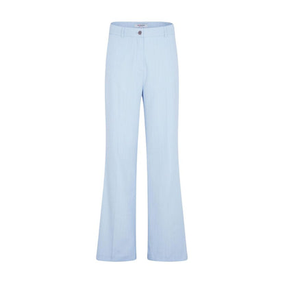 Blue Polyester Dress Pants