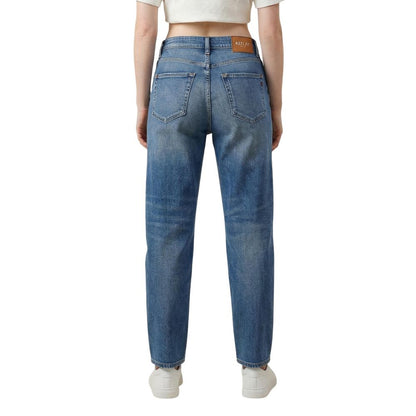 Blue Cotton Relaxed Fit Jeans