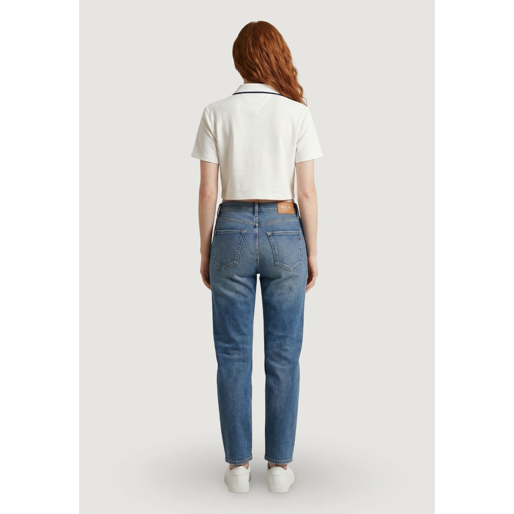 Blue Cotton Relaxed Fit Jeans