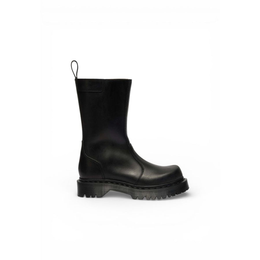 Black Leather Ankle Boots