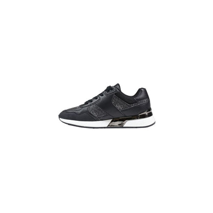 Gray Leather Athletic Sneakers