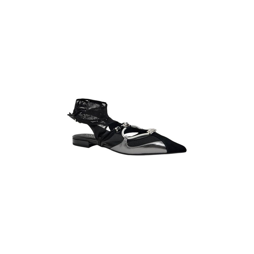 Black Leather Ballet Flats