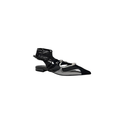 Black Leather Ballet Flats