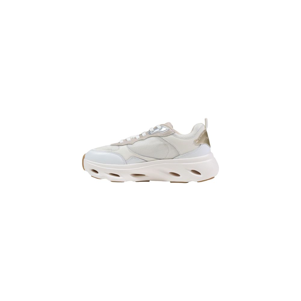 White Leather Chunky Sneakers