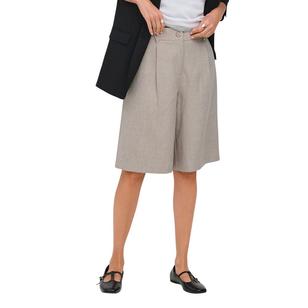 Gray Recycled Polyester Bermuda Shorts