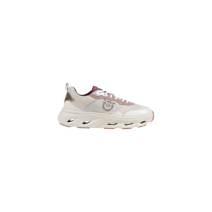 Beige Leather Chunky Sneakers