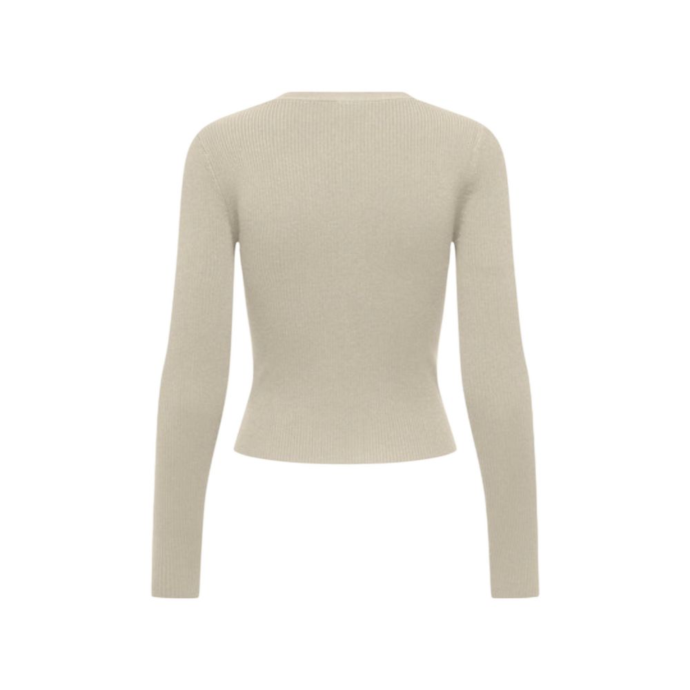 Beige Viscose Cardigan
