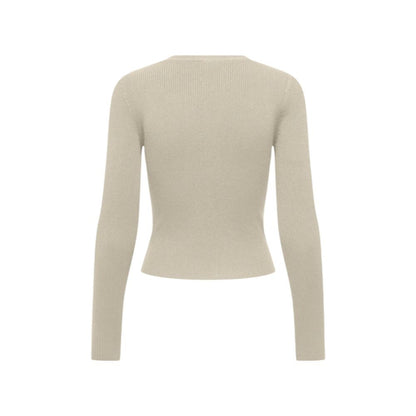 Beige Viscose Cardigan