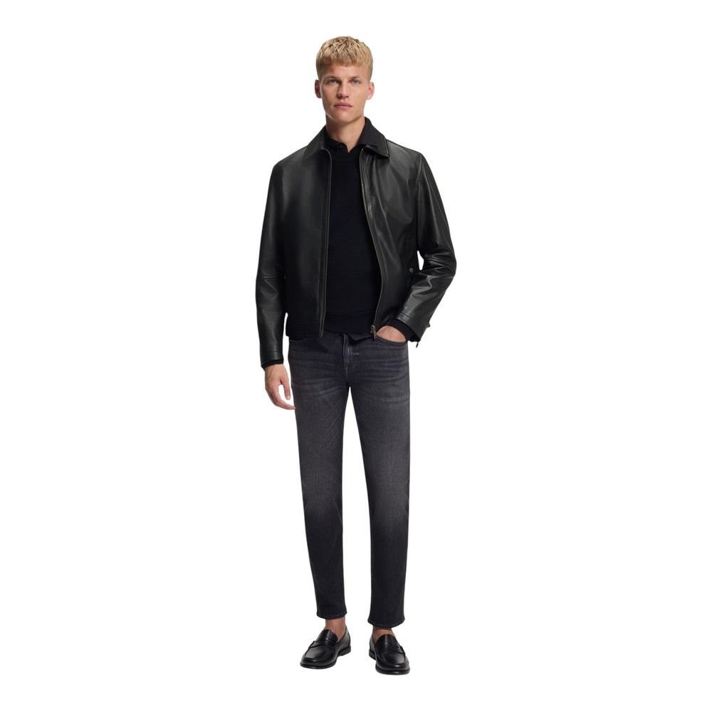 Black Leather Leather Jacket