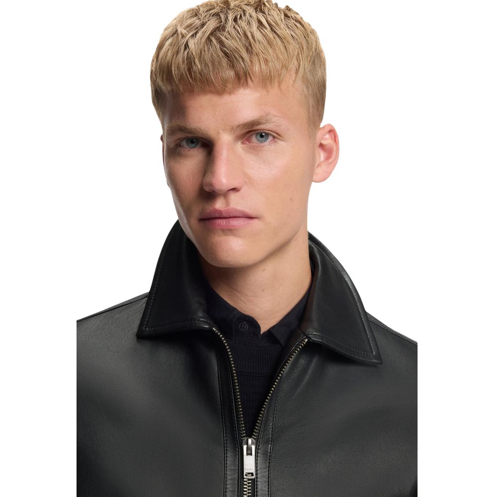 Black Leather Leather Jacket