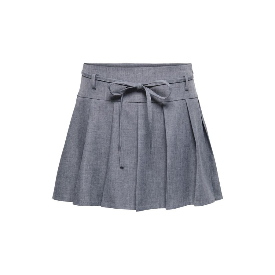 Gray Recycled Polyester Mini Skirt
