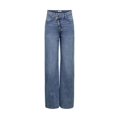 Blue Cotton Relaxed Fit Jeans