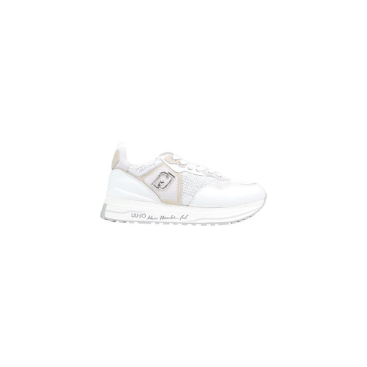 White Polyethylene Chunky Sneakers