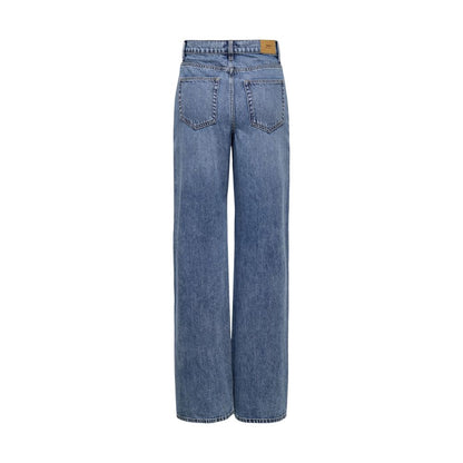 Blue Cotton Relaxed Fit Jeans