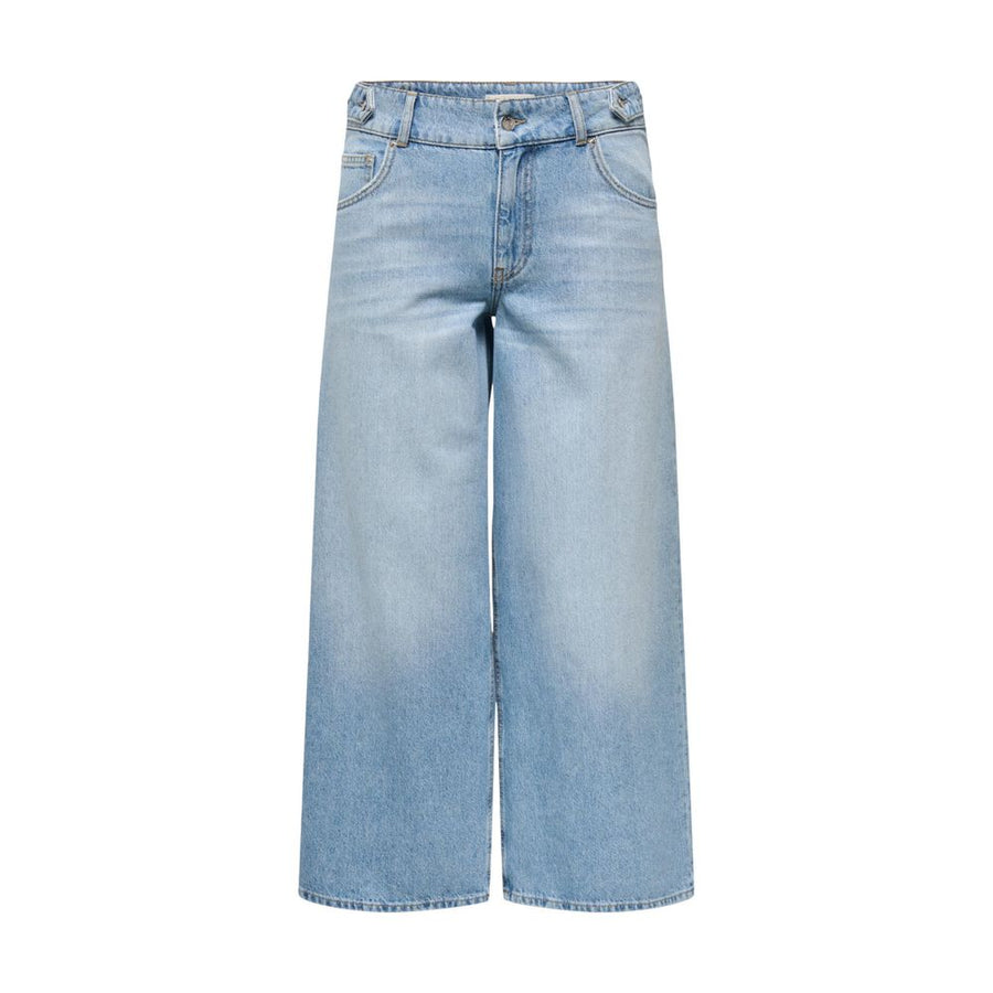 Light Blue Cotton Mom Jeans