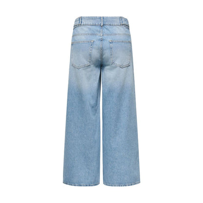 Light Blue Cotton Mom Jeans