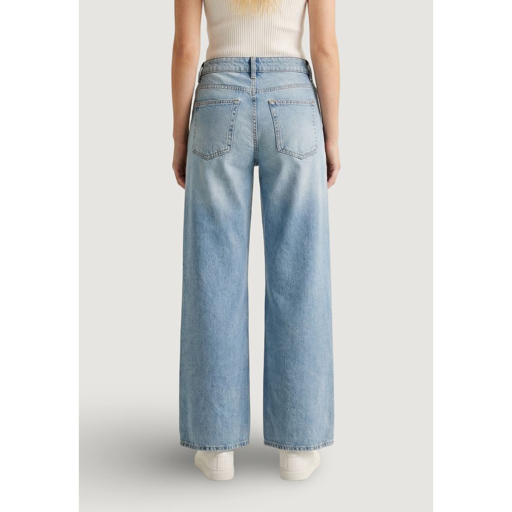 Light Blue Cotton Mom Jeans