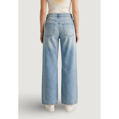 Light Blue Cotton Mom Jeans