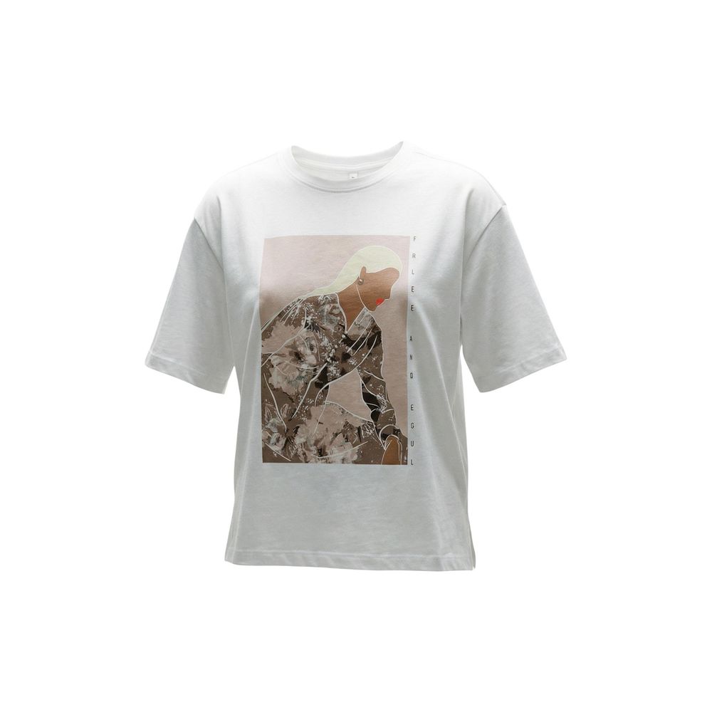Cream Cotton T-Shirt